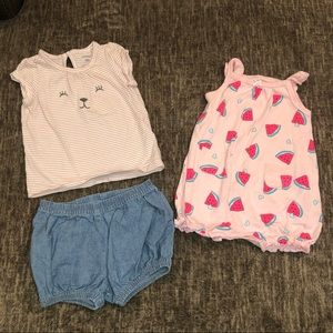 Set of 2 Baby Girl 6M Summer Outfits